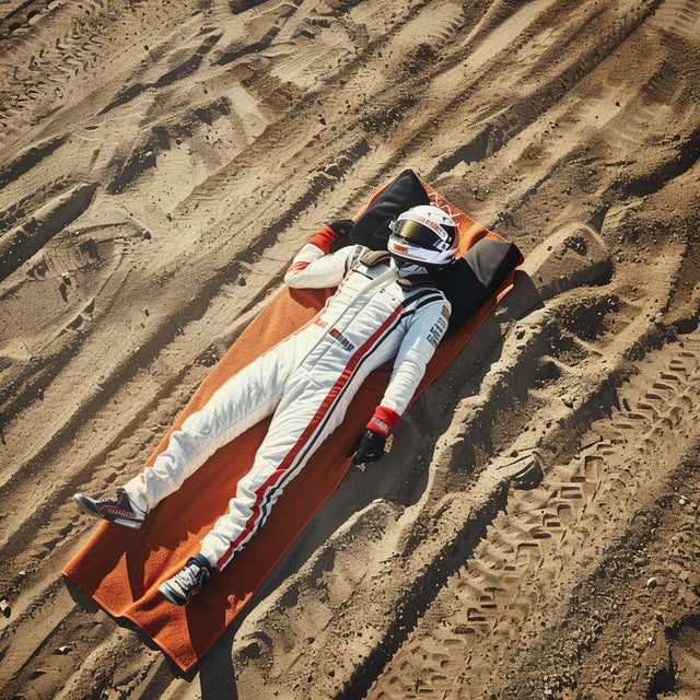 Racing Driver Stuck In Gravel Trap For 4 Days Claims To Be In Beach Resort