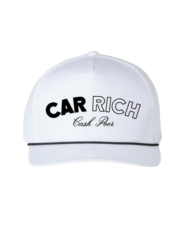Car Rich Cash Poor Rope Hat