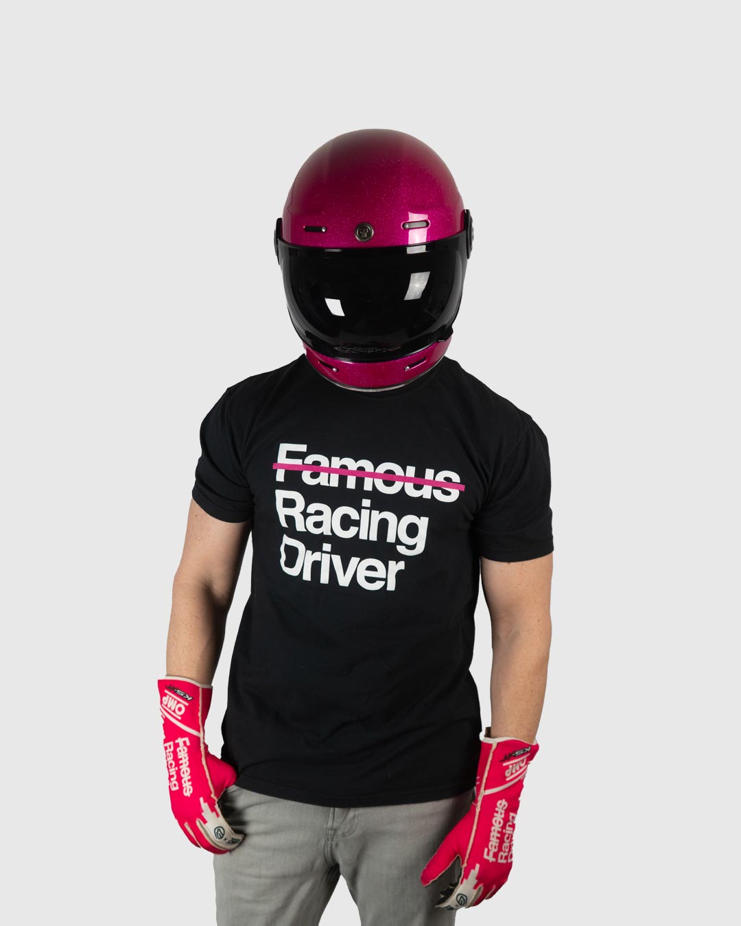 Not Racing Logo Not Famous Racing Driver T-Shirt – Not Famous Racing Apparel